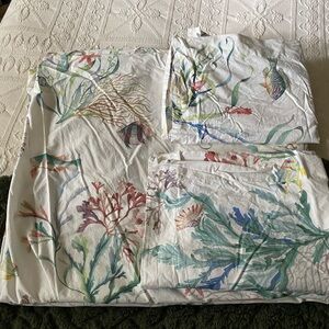 Pottery Barn IDS Fisher Coastal Duvet Cover/Full-Queen w/King Shams